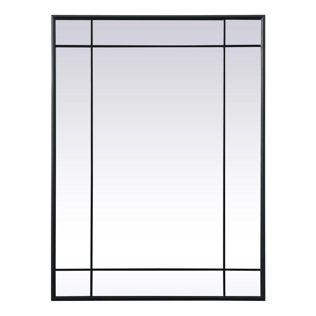 Viola Rectangle Mirror in Black by Elegant