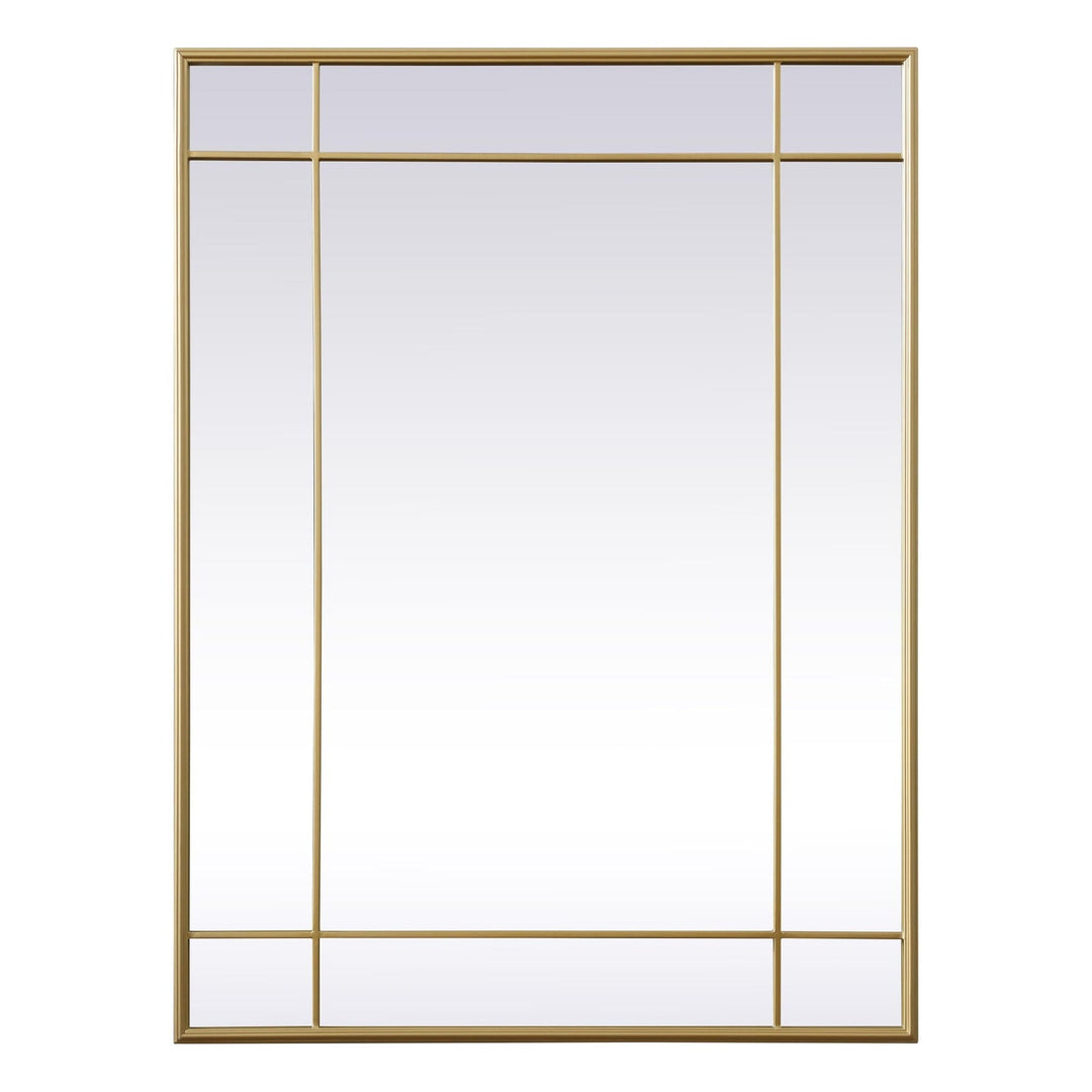 Viola Rectangle Mirror in Brass by Elegant