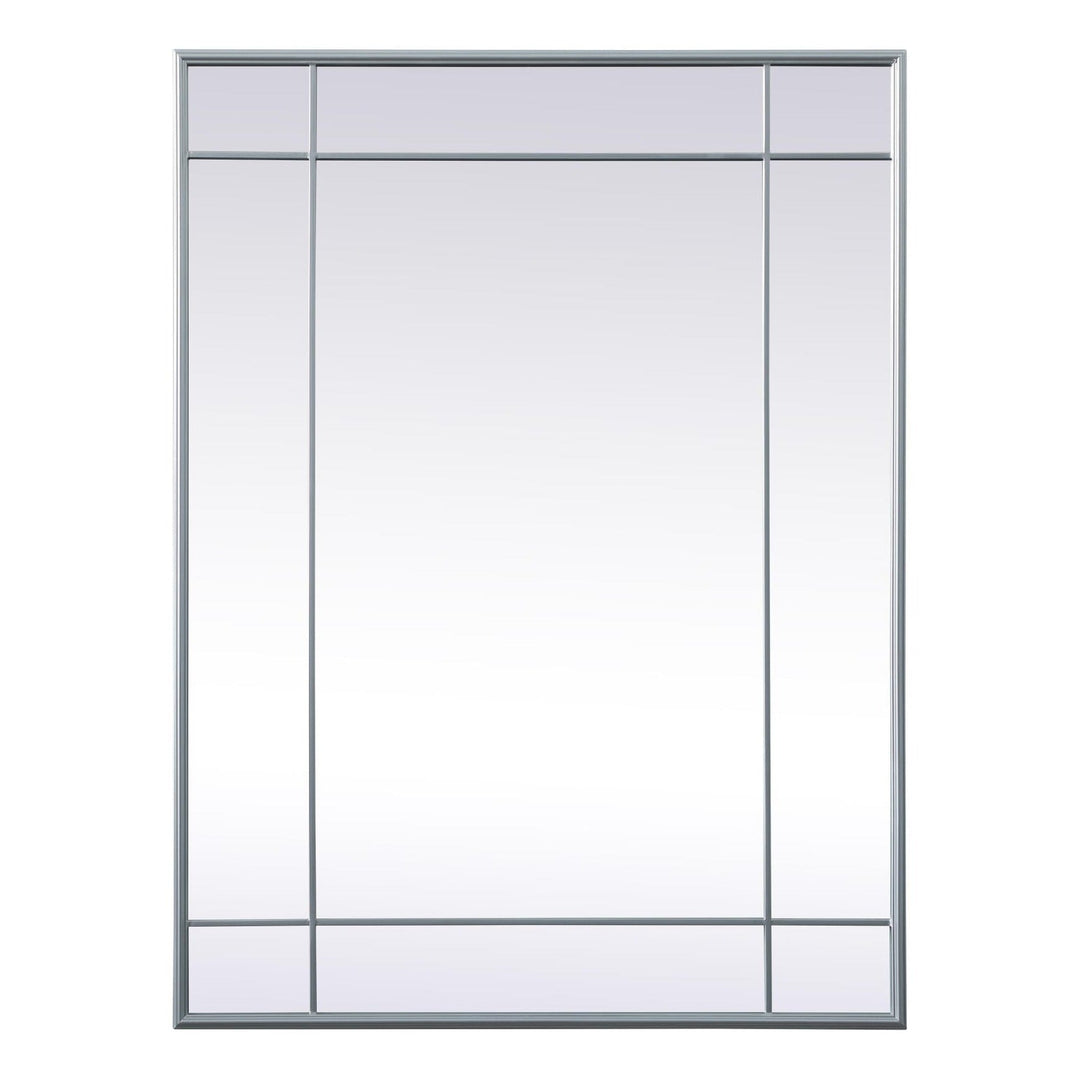 Viola Rectangle Mirror in Silver by Elegant
