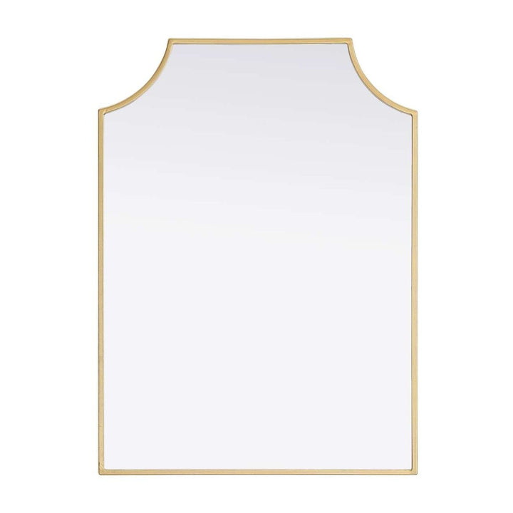 Metal Frame Mirror in Brass by Elegant