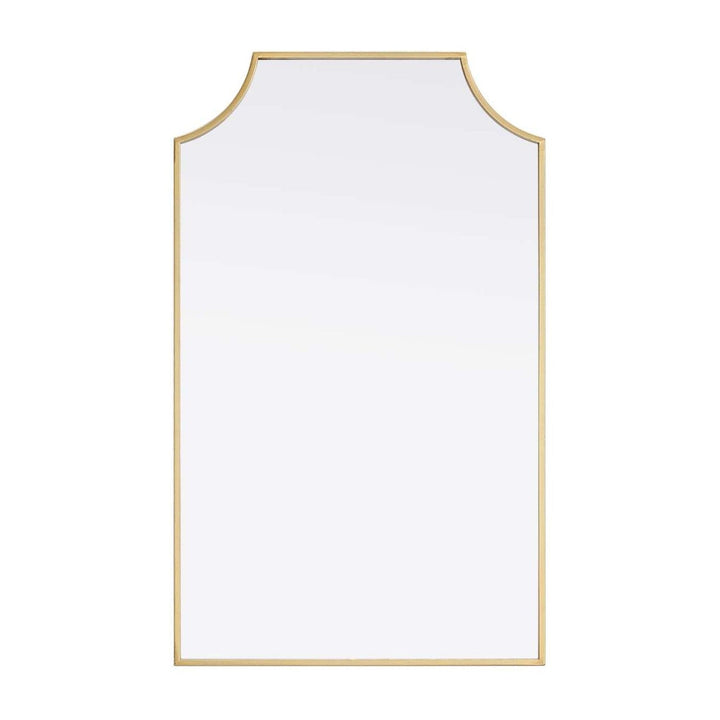 Metal Frame Mirror in Brass by Elegant