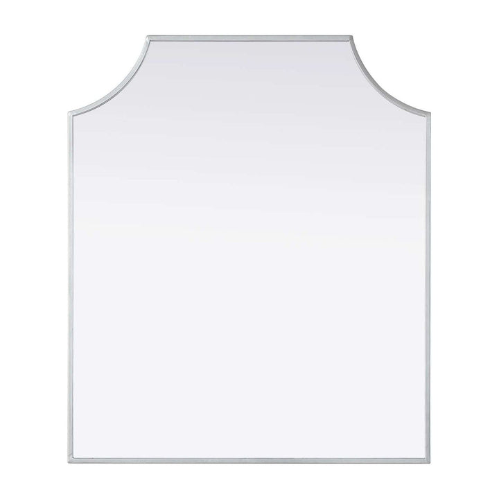 Metal Frame Mirror in Silver by Elegant