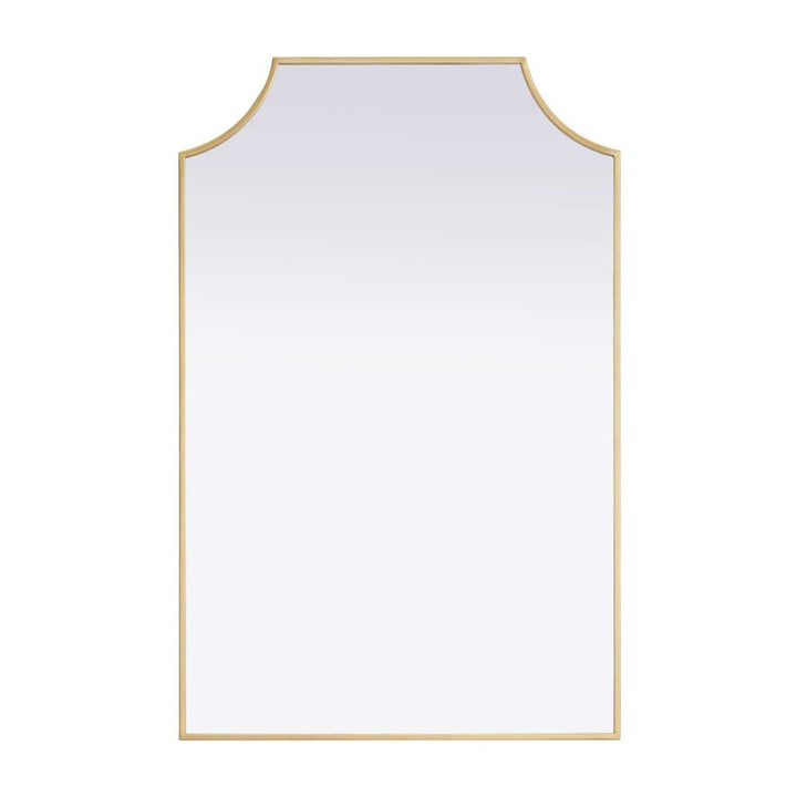 Metal Frame Mirror in Brass by Elegant
