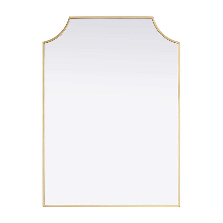 Metal Frame Mirror in Brass by Elegant