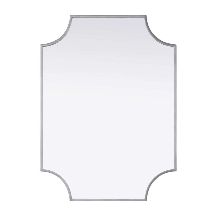 Metal Frame Mirror II in Silver by Elegant