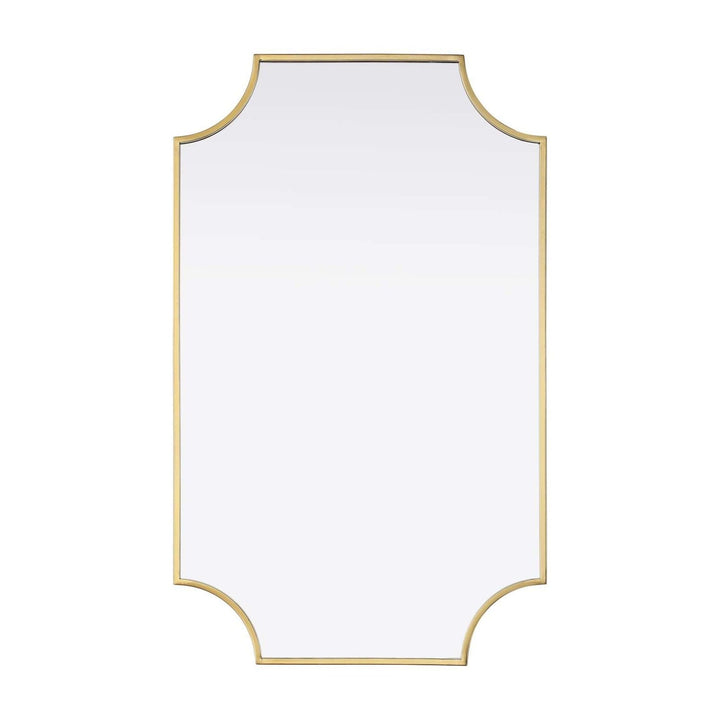 Metal Frame Mirror II in Brass by Elegant