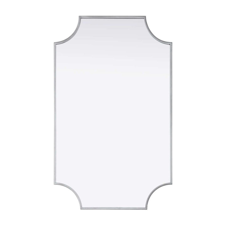 Metal Frame Mirror II in Silver by Elegant