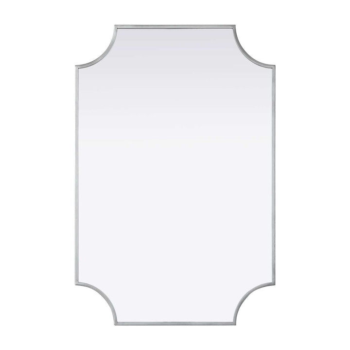 Metal Frame Mirror II in Silver by Elegant