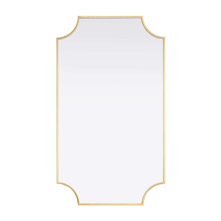Metal Frame Mirror II in Brass by Elegant