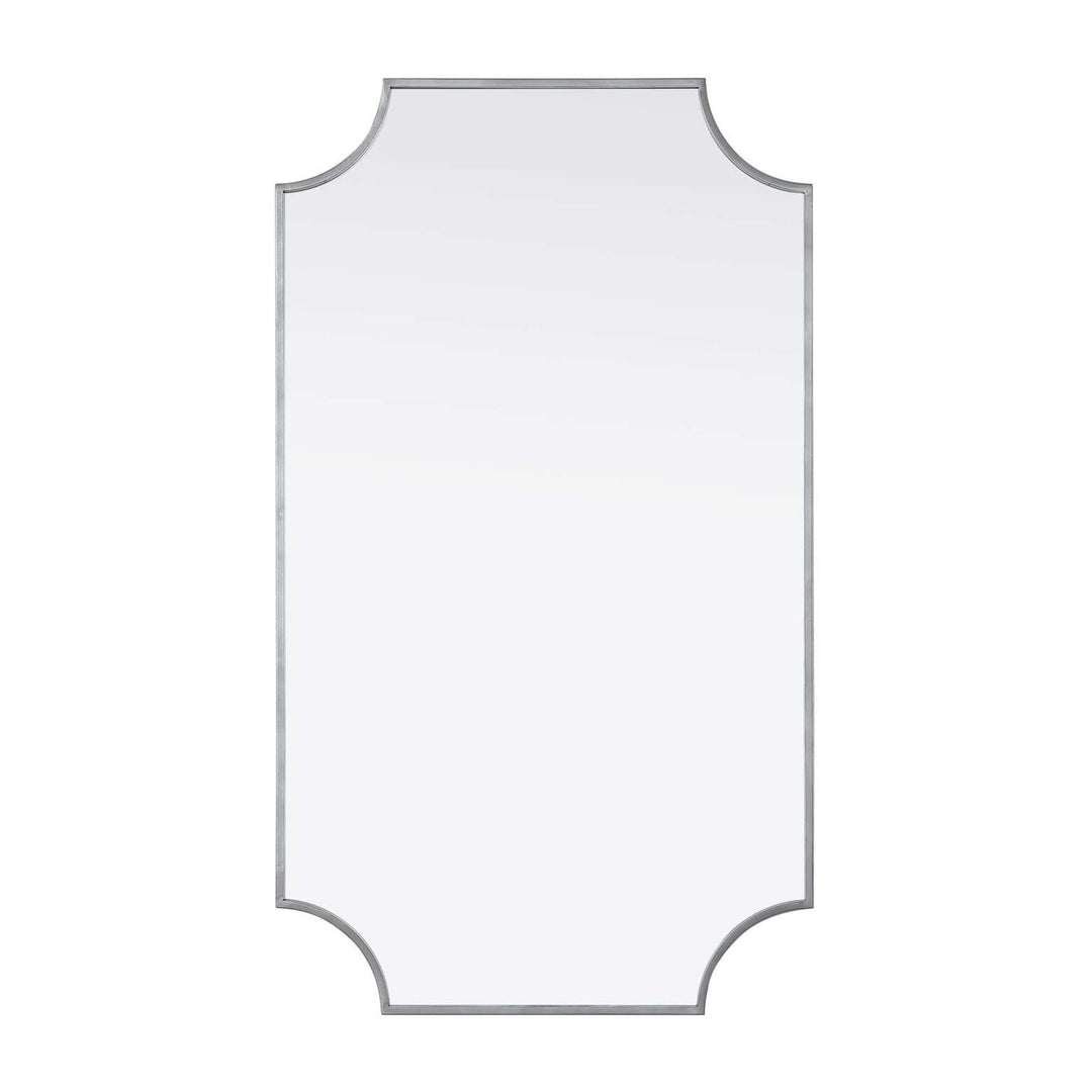 Metal Frame Mirror II in Silver by Elegant