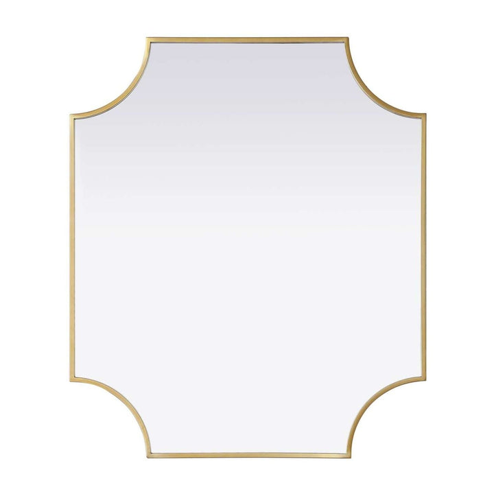 Metal Frame Mirror II in Brass by Elegant