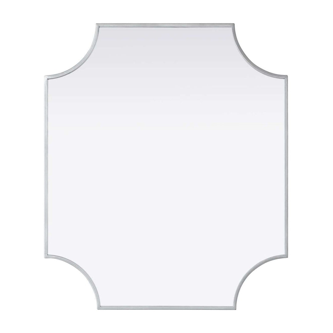 Metal Frame Mirror II in Silver by Elegant