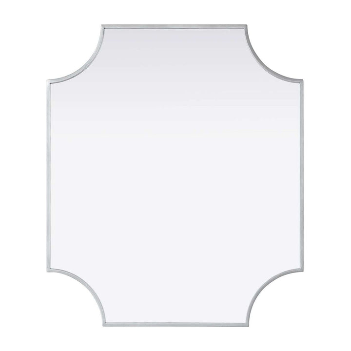 Metal Frame Mirror II in Silver by Elegant