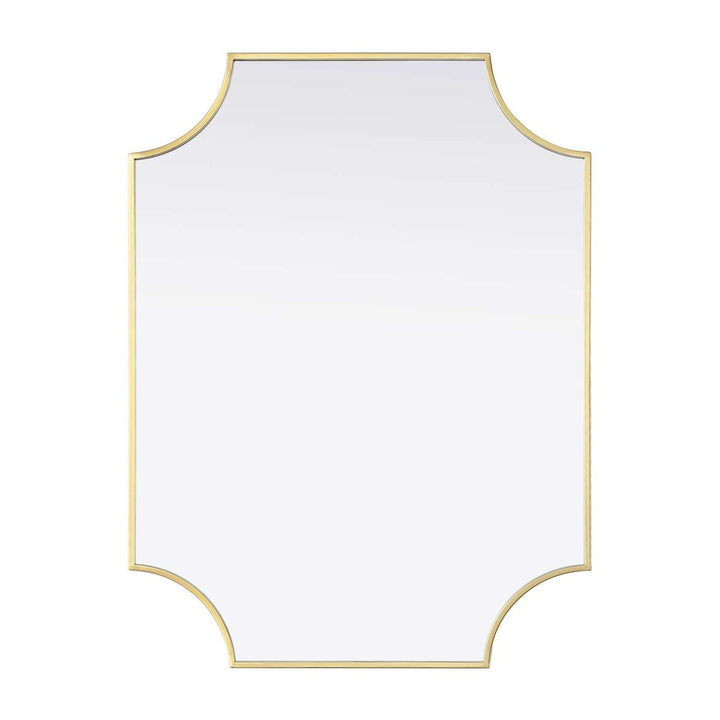 Metal Frame Mirror II in Brass by Elegant