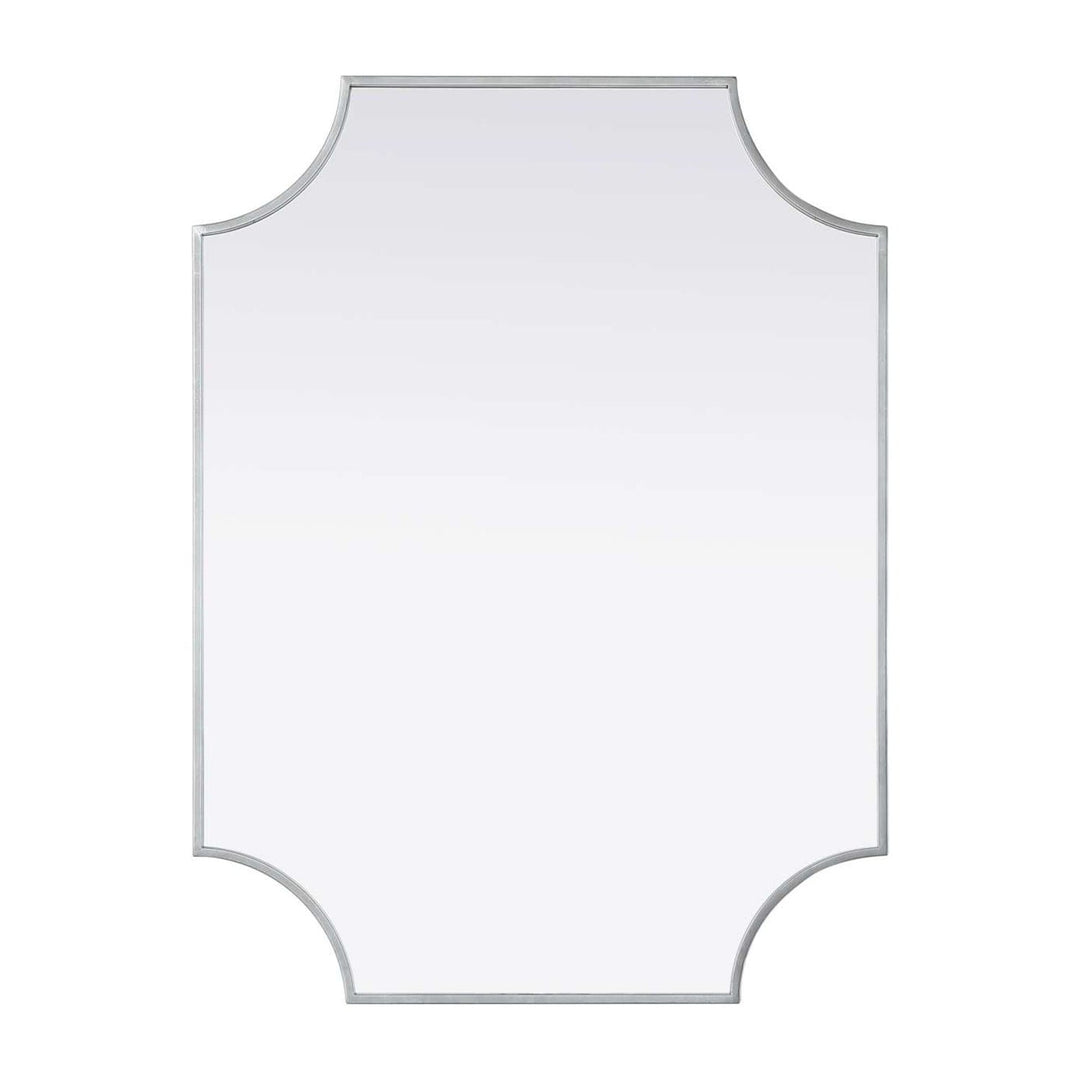Metal Frame Mirror II in Silver by Elegant