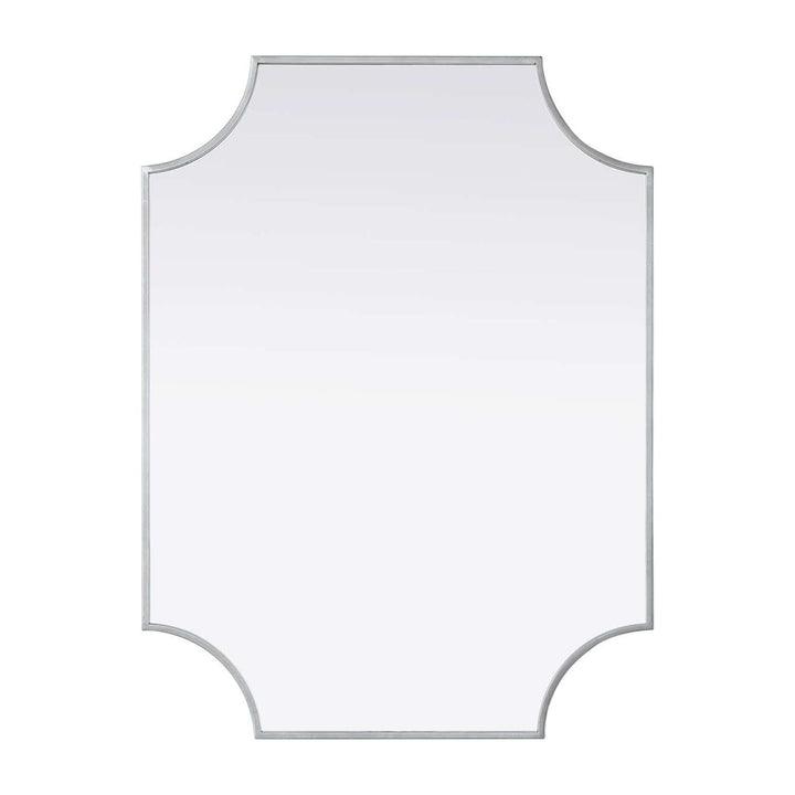 Metal Frame Mirror II in Silver by Elegant