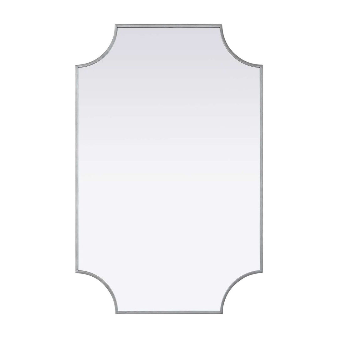Metal Frame Mirror II in Silver by Elegant