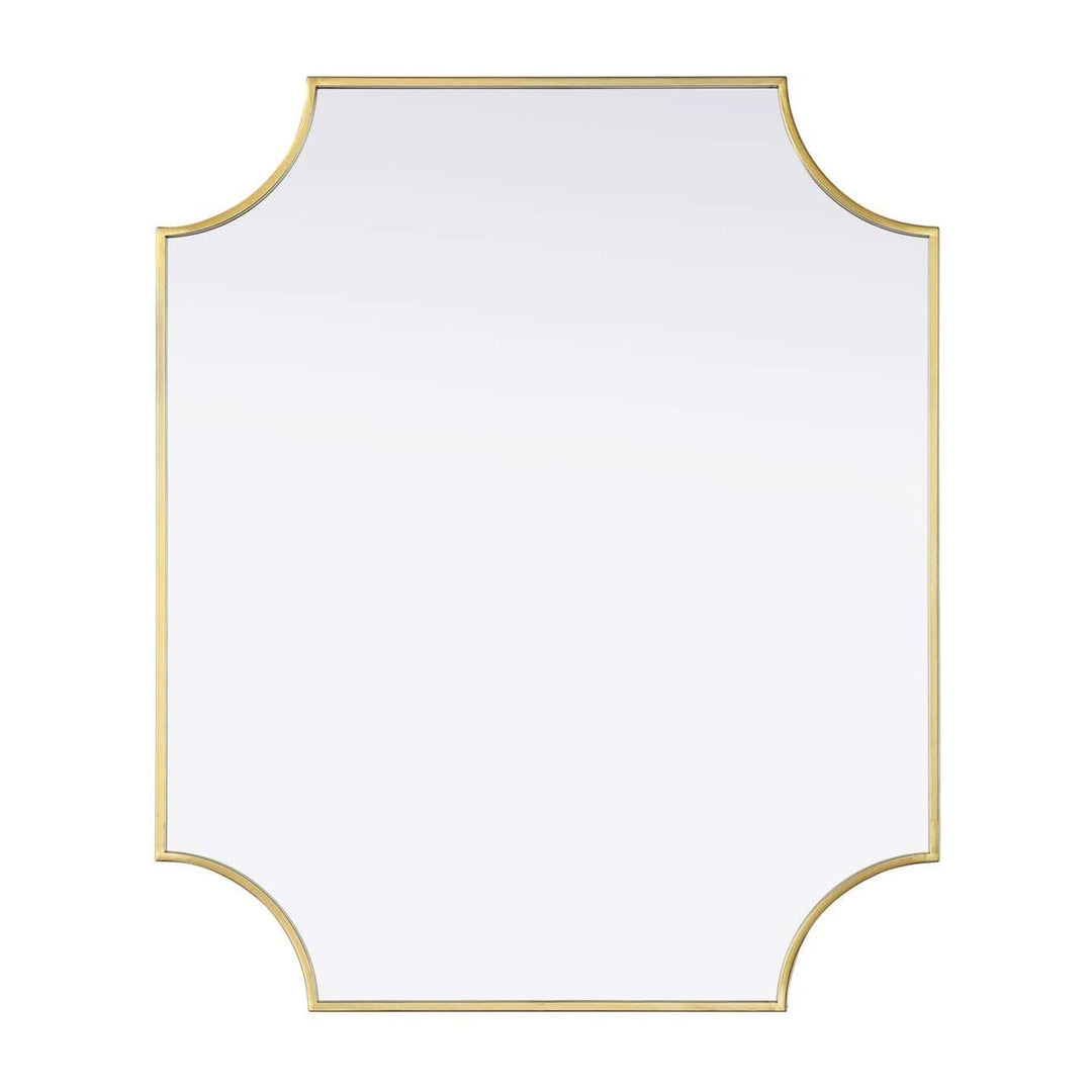 Metal Frame Mirror II in Brass by Elegant