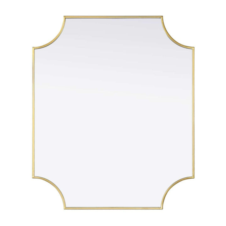 Metal Frame Mirror II in Brass by Elegant