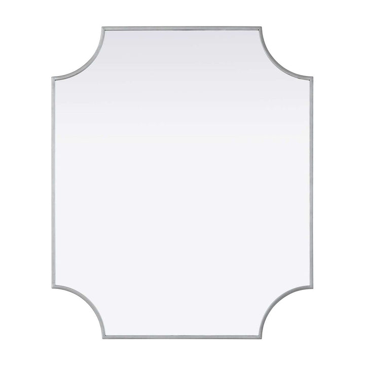Metal Frame Mirror II in Silver by Elegant