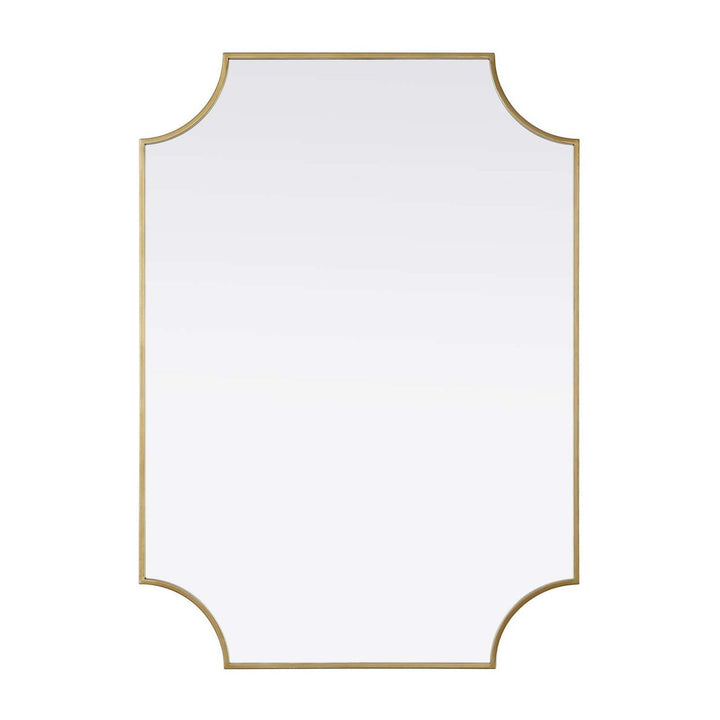 Metal Frame Mirror II in Brass by Elegant