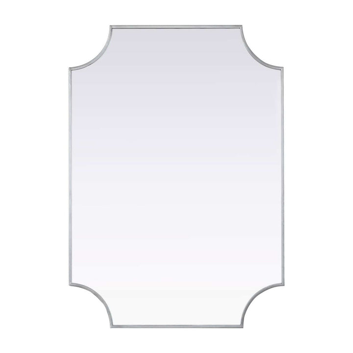 Metal Frame Mirror II in Silver by Elegant