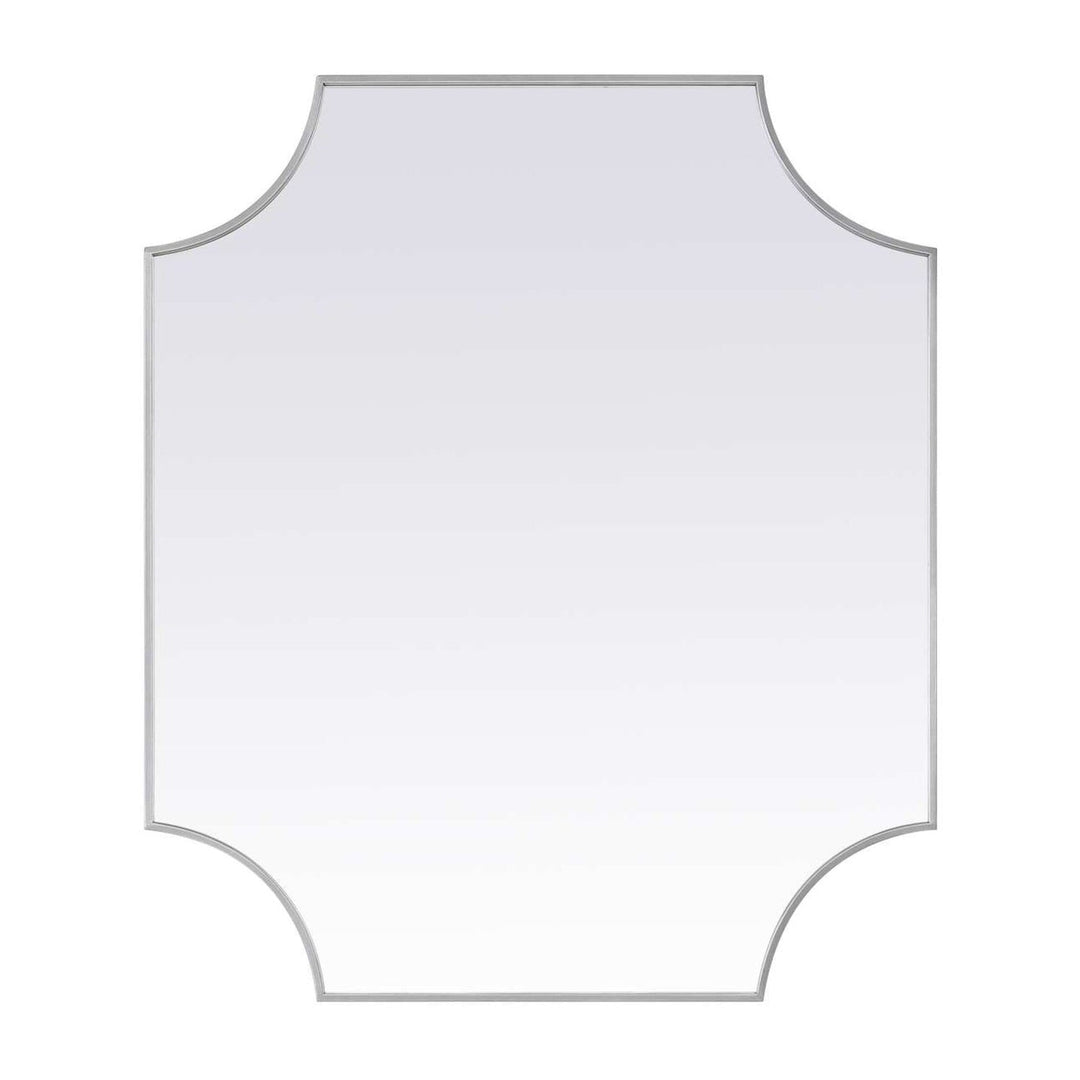 Metal Frame Mirror II in Silver by Elegant