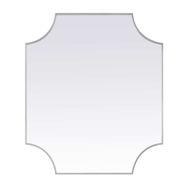 Metal Frame Mirror II in Silver by Elegant