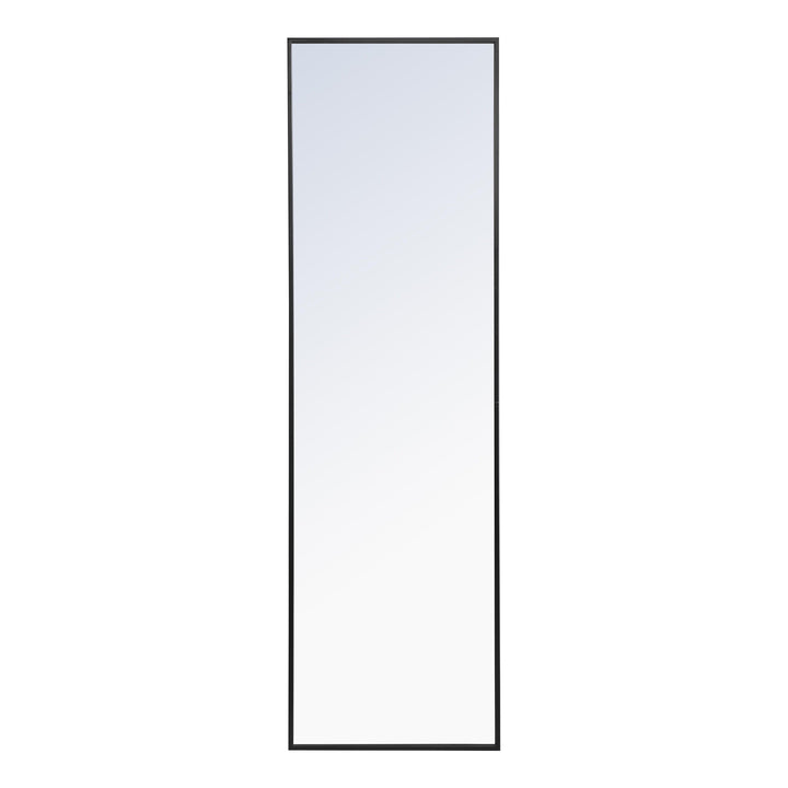 Metal Frame Rectangle Mirror II in Black by Elegant