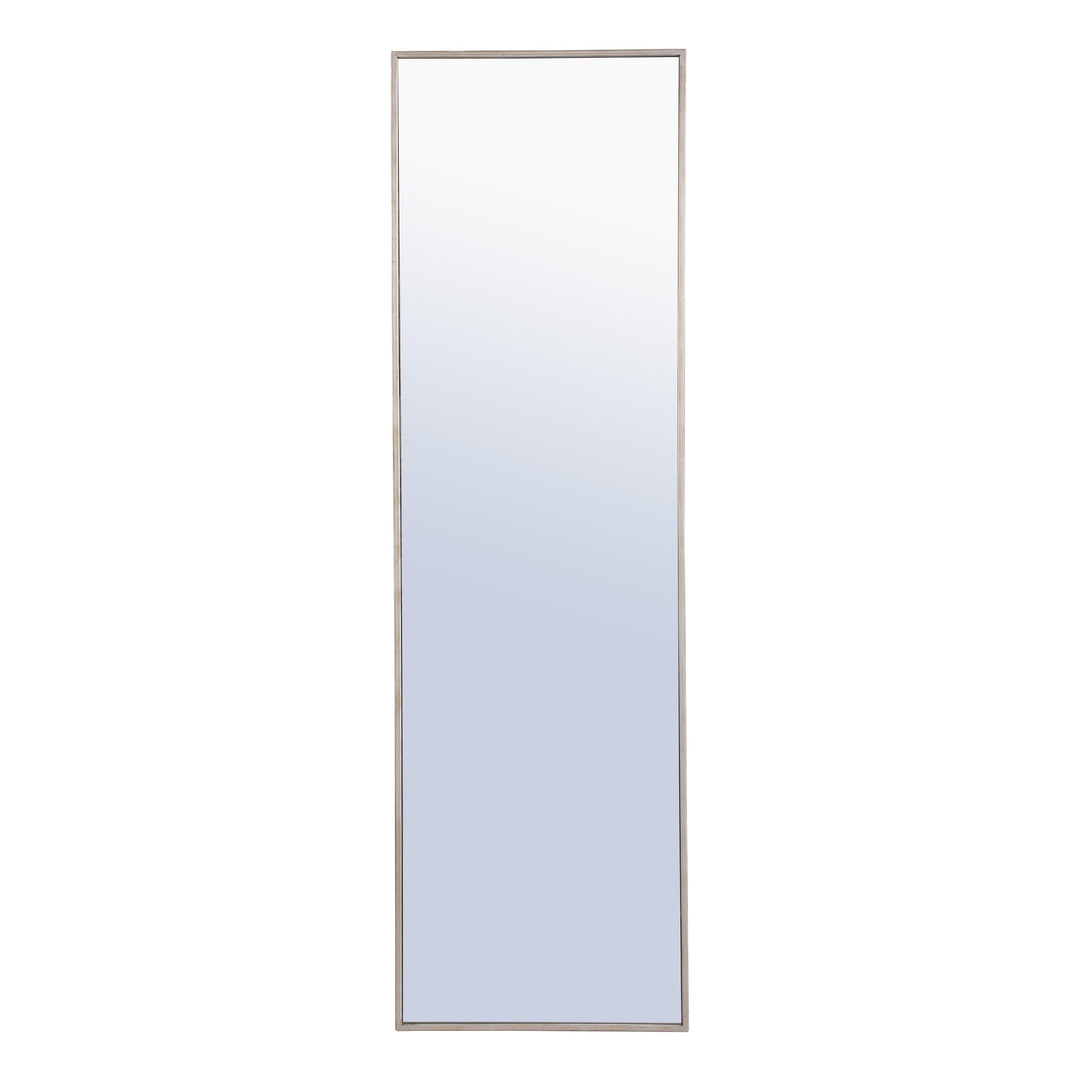 Metal Frame Rectangle Mirror II in Silver by Elegant