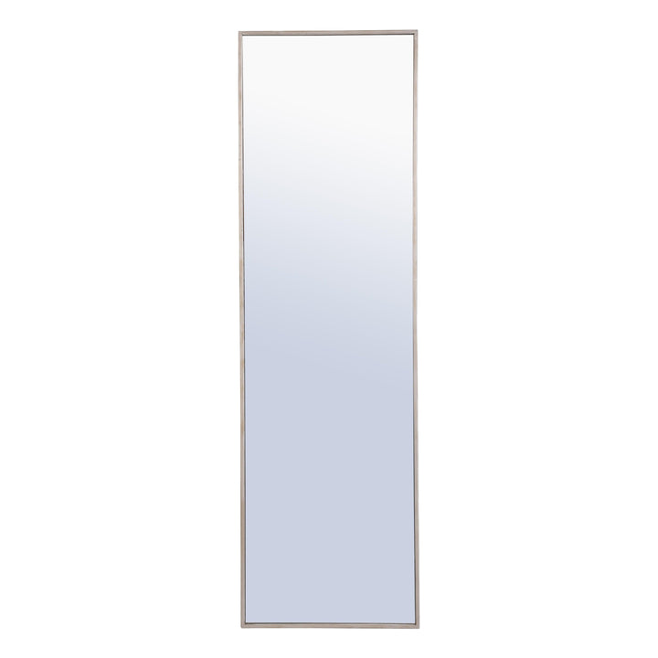 Metal Frame Rectangle Mirror II in Silver by Elegant