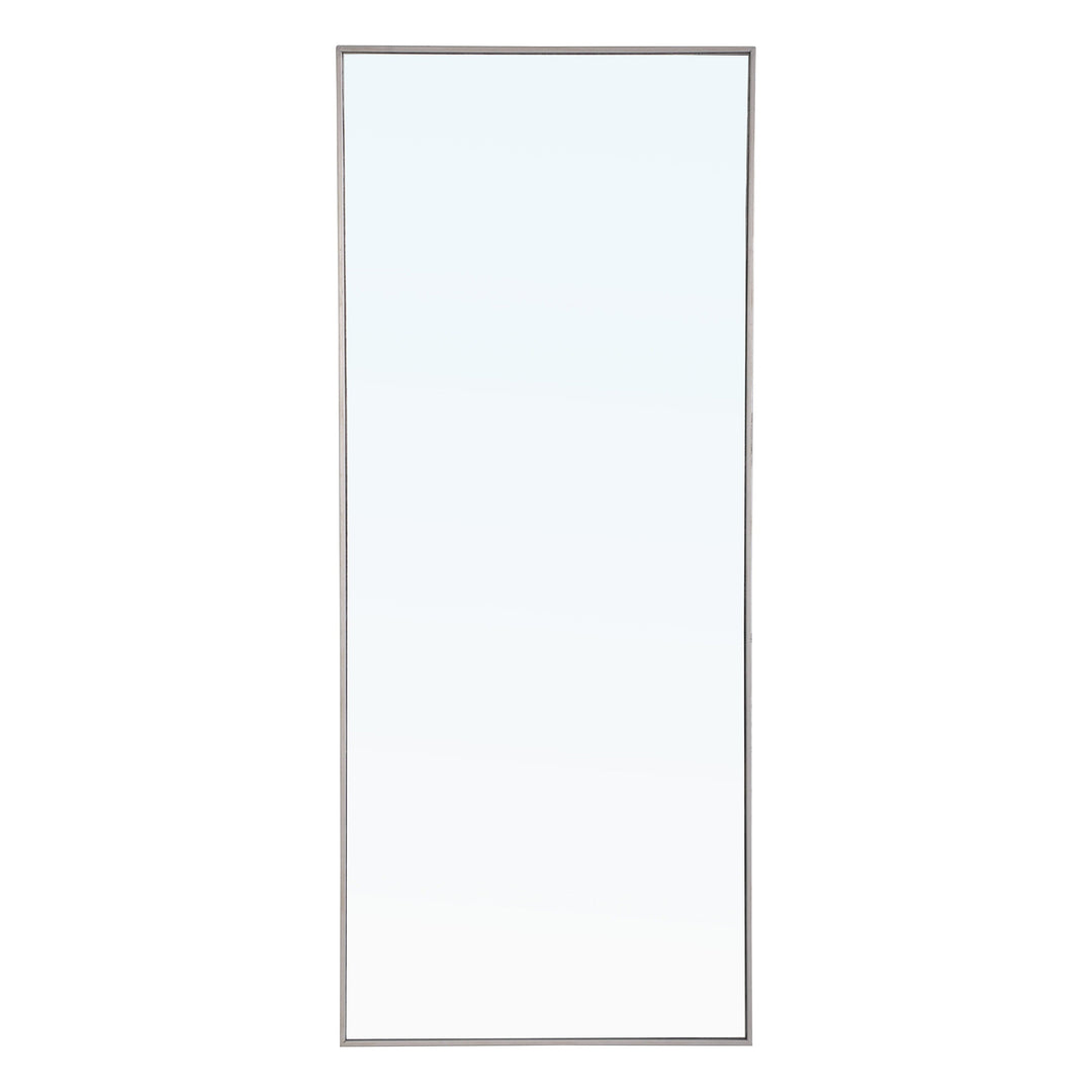 Metal Frame Rectangle Mirror II in Silver by Elegant