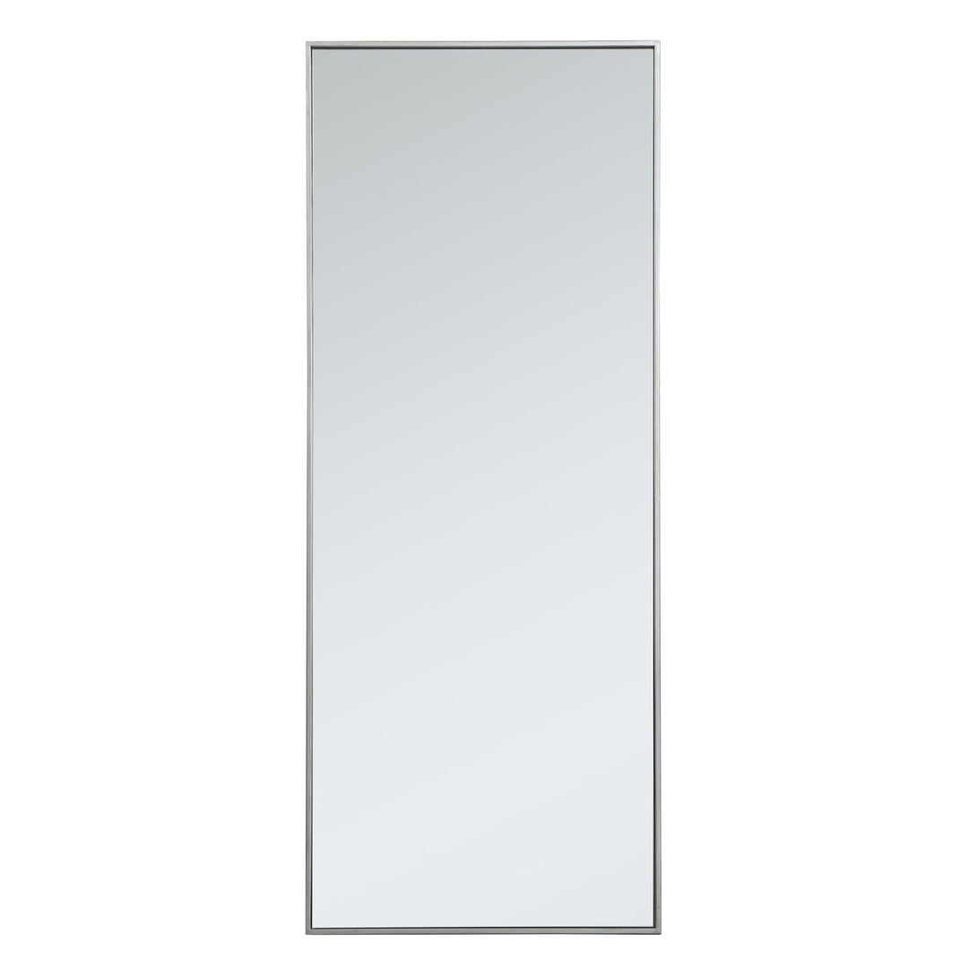 Metal Frame Rectangle Mirror III in Silver by Elegant