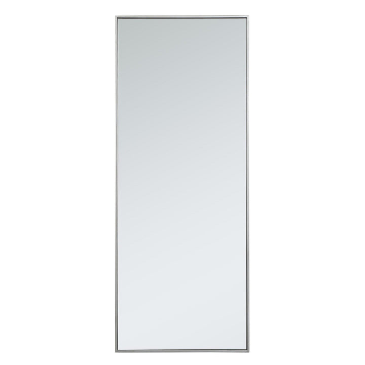 Metal Frame Rectangle Mirror III in Silver by Elegant