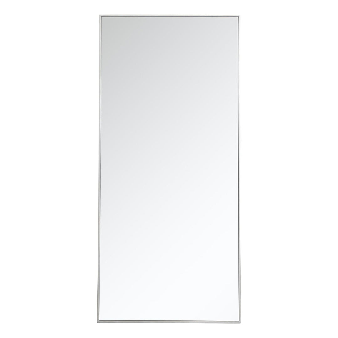 Metal Frame Rectangle Mirror III in Silver by Elegant