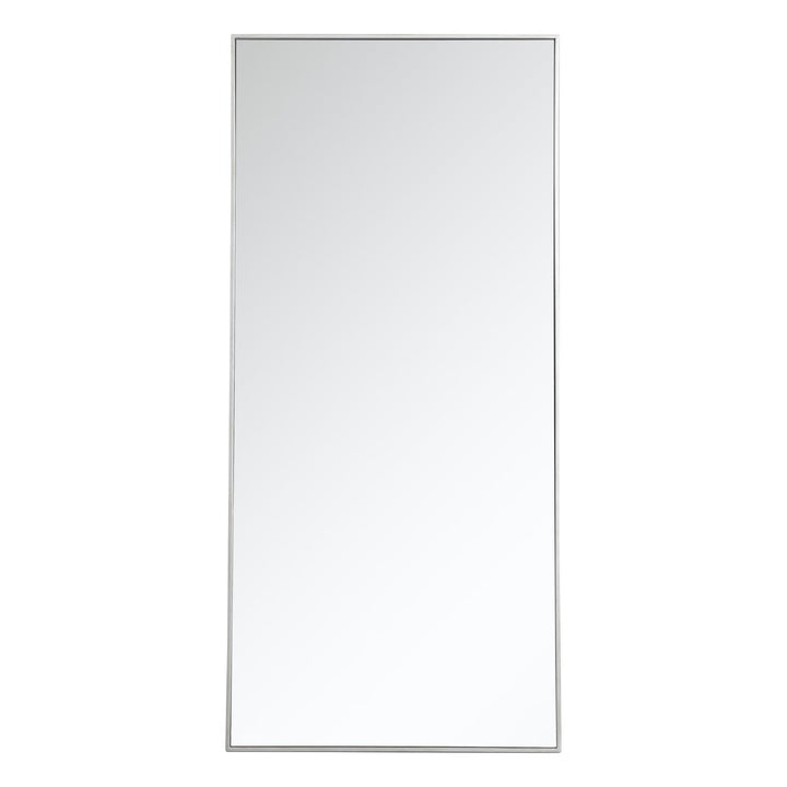 Metal Frame Rectangle Mirror III in Silver by Elegant
