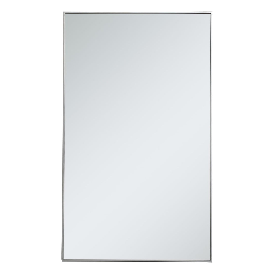 Metal Frame Rectangle Mirror III in Silver by Elegant