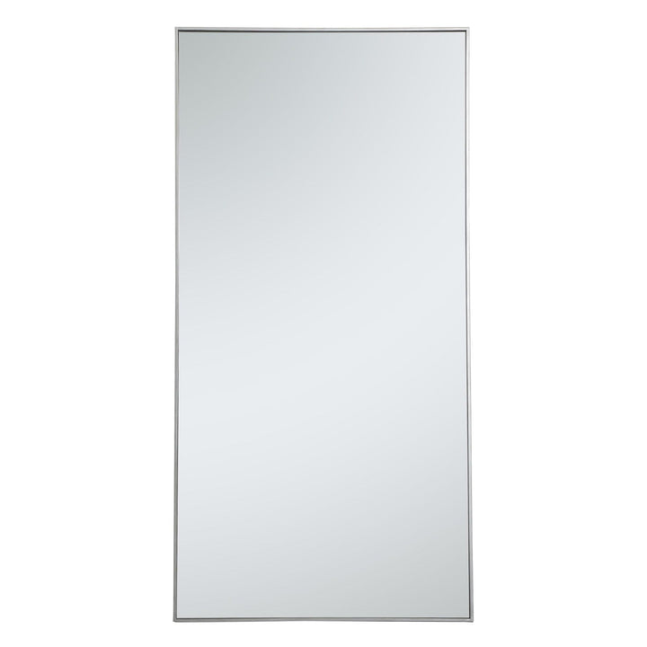 Metal Frame Rectangle Mirror III in Silver by Elegant