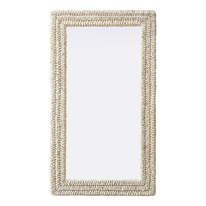 Jute Rectangle Mirror, 24" W x 42" H, by Elegant