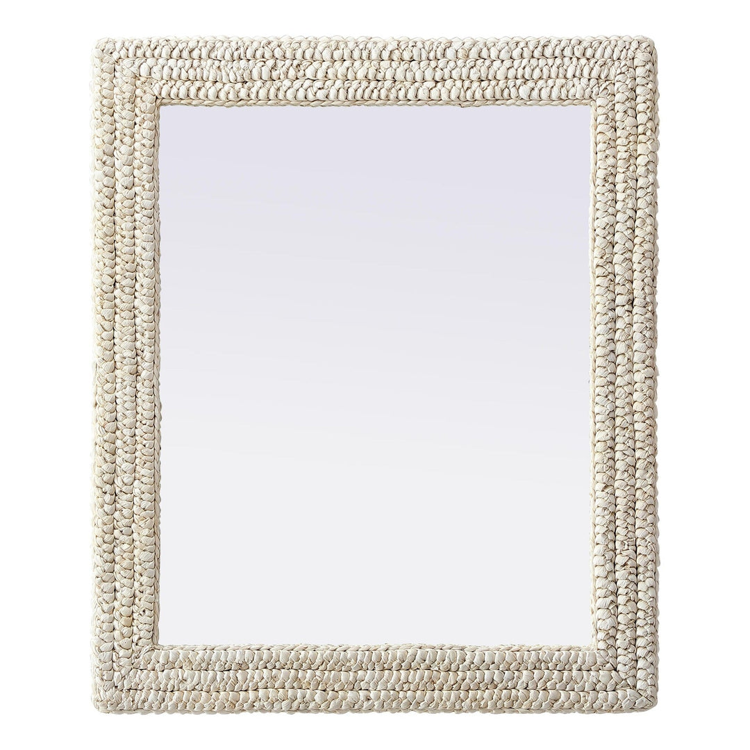 Jute Rectangle Mirror, 30" W x 36" H, by Elegant