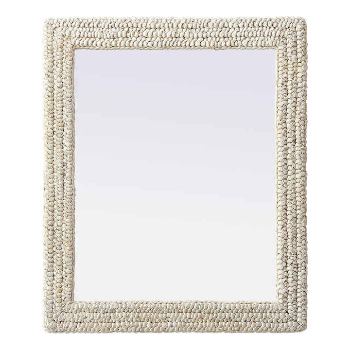Jute Rectangle Mirror, 30" W x 36" H, by Elegant