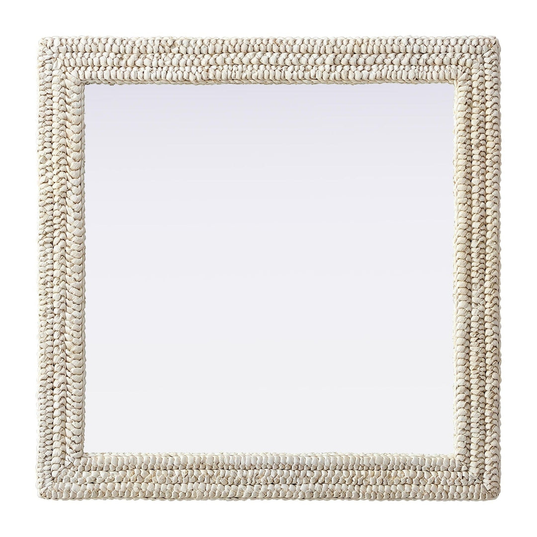 Jute Rectangle Mirror, 36", by Elegant