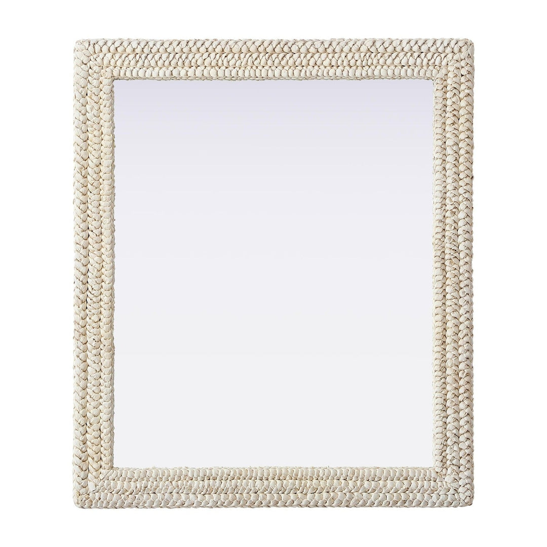Jute Rectangle Mirror, 36" W x 42" H, by Elegant