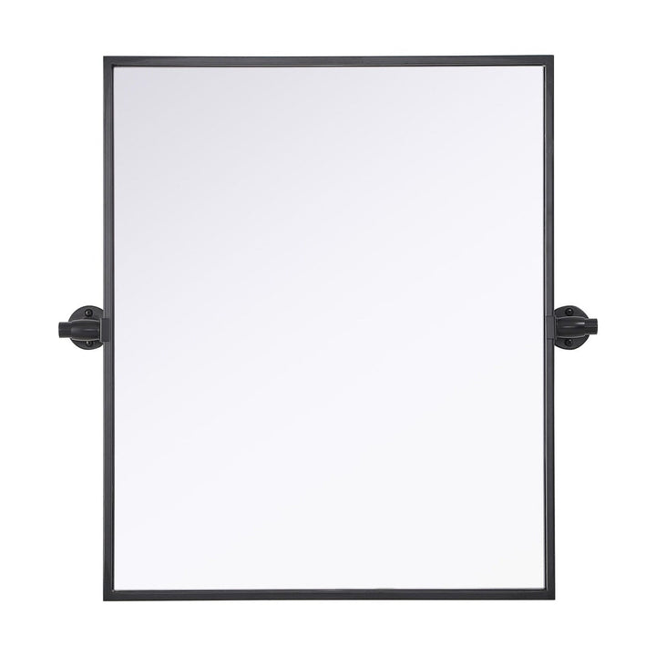 Metal Frame Mirror III in Black by Elegant