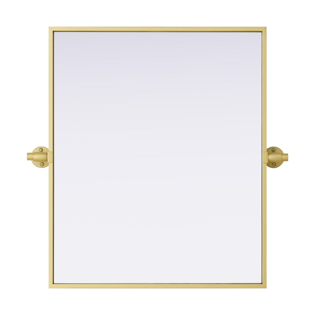 Metal Frame Mirror III in Brass by Elegant