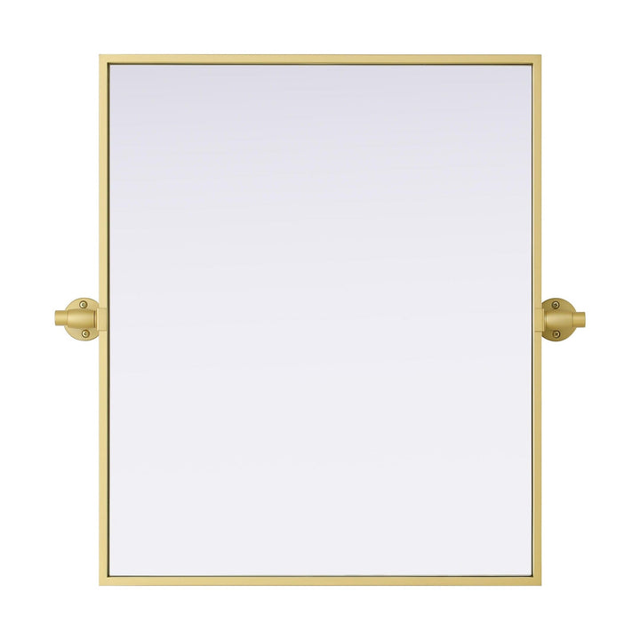 Metal Frame Mirror III in Brass by Elegant