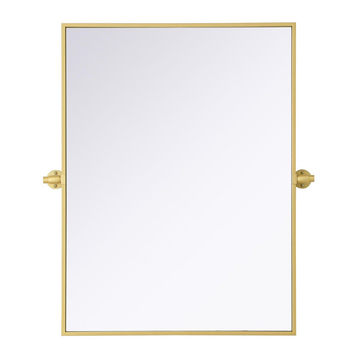 Metal Frame Mirror III in Brass by Elegant