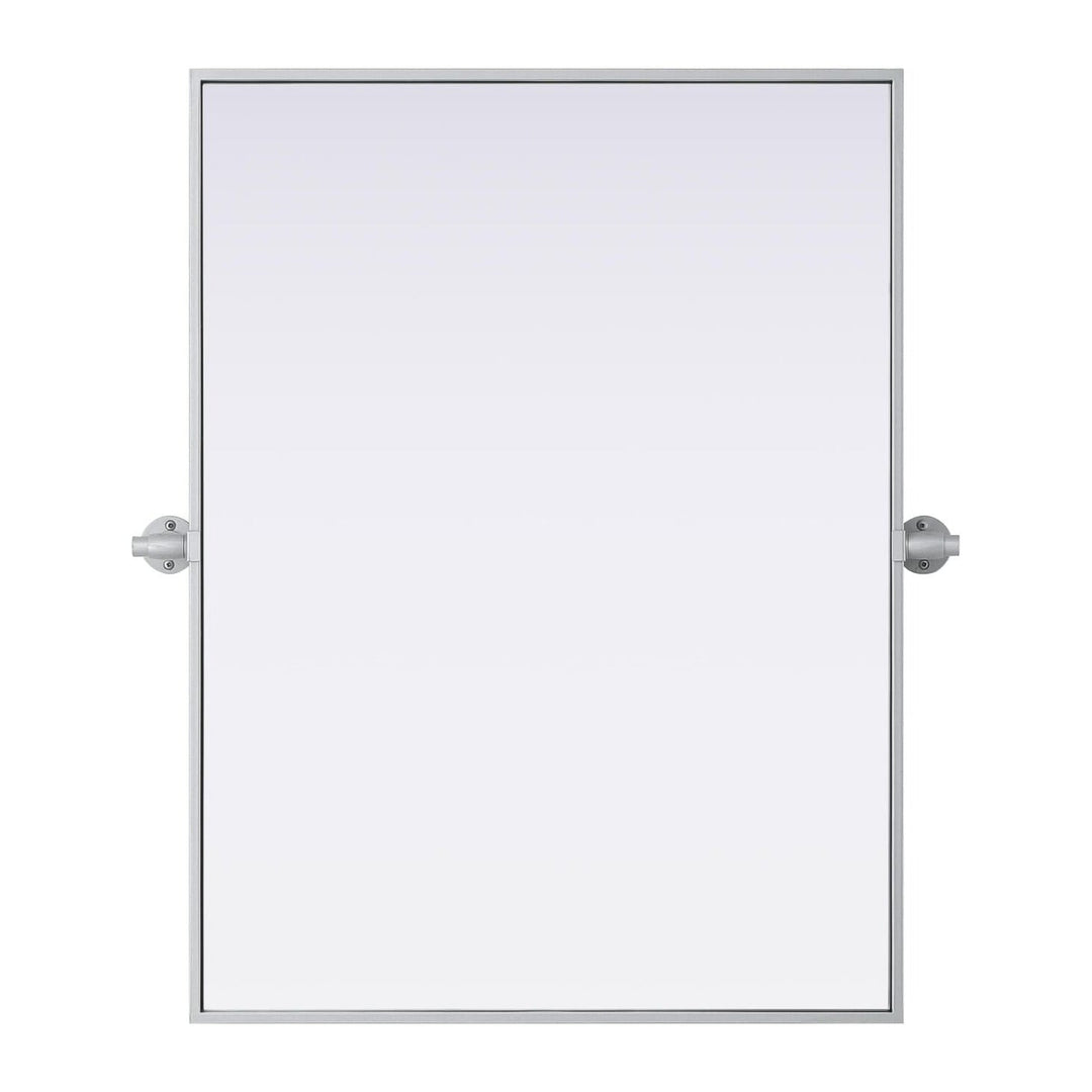 Metal Frame Mirror III in Silver by Elegant