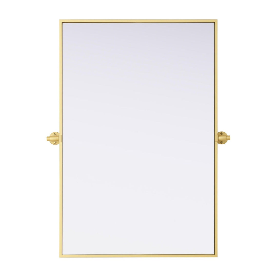 Metal Frame Mirror III in Brass by Elegant