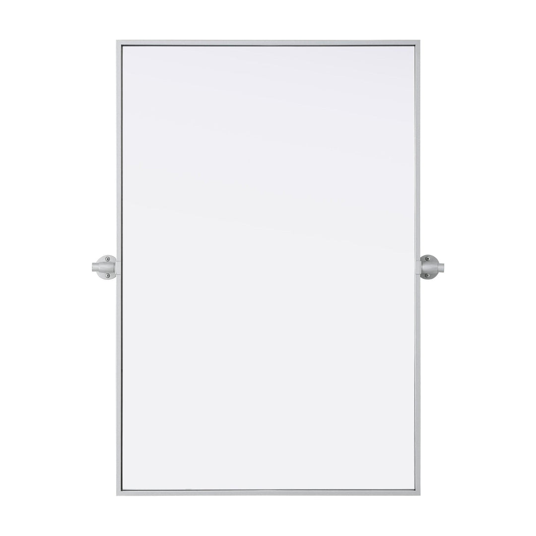 Metal Frame Mirror III in Silver by Elegant